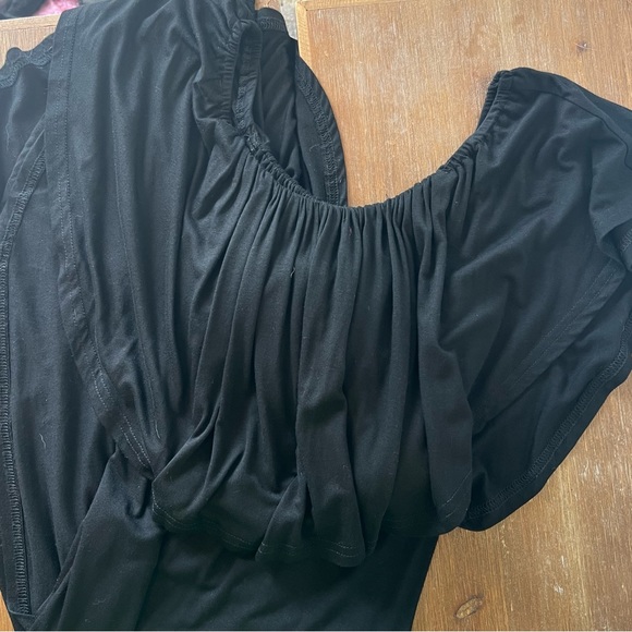 VERABENDI Off Shoulder Maxi Dress in Black Size XS - Picture 3 of 4